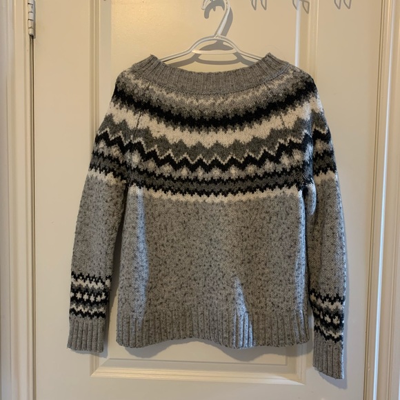 Grey Wool Jumper for women - Picture 3 of 3